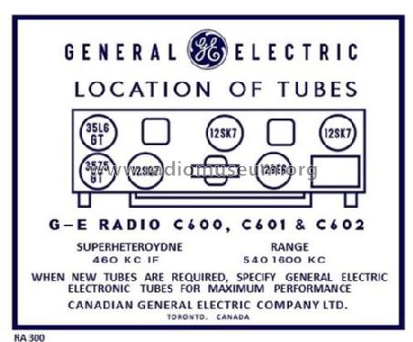 C601; Canadian General (ID = 2922842) Radio