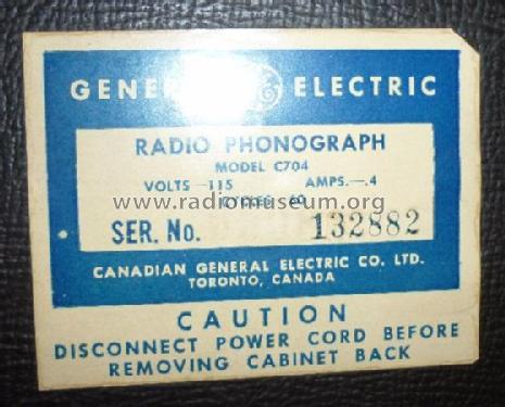 C704 ; Canadian General (ID = 2360361) Radio