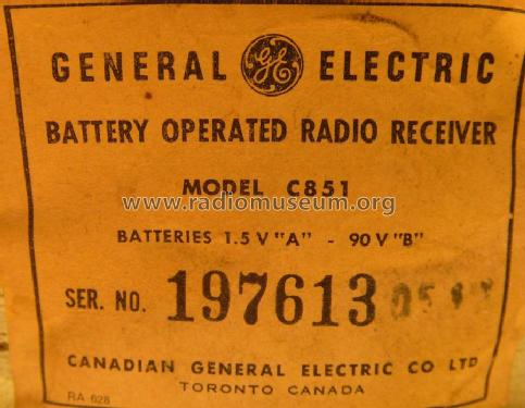 C851 ; Canadian General (ID = 737799) Radio