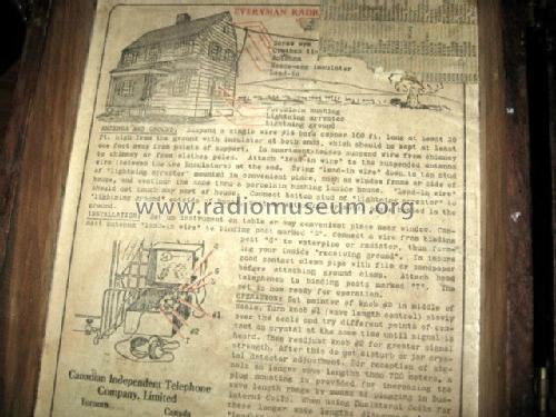 Everyman Radiophone Receiver ; Canadian Independent (ID = 1575441) Galena