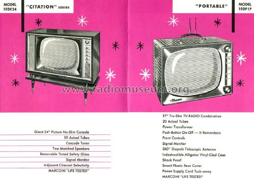102P17 ; Canadian Marconi Co. (ID = 1543447) TV Radio
