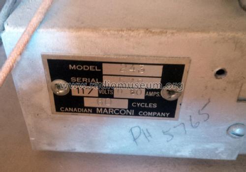 243 ; Canadian Marconi Co. (ID = 1997642) Radio