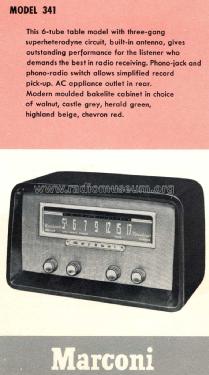 341 Ch= 419; Canadian Marconi Co. (ID = 1543479) Radio