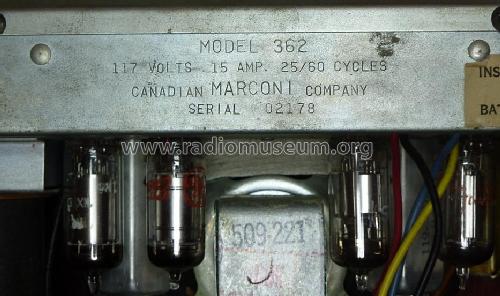 362; Canadian Marconi Co. (ID = 1879400) Radio