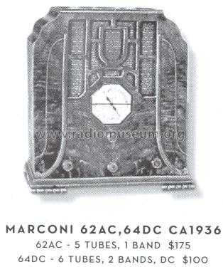 64-DC ; Canadian Marconi Co. (ID = 1578237) Radio