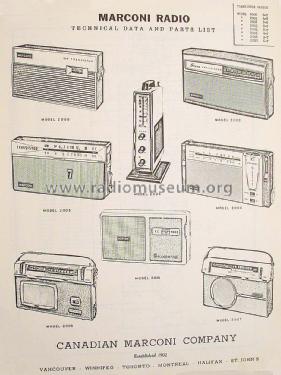 Six Transistor Marconi 2007; Toshiba Corporation; (ID = 1516579) Radio