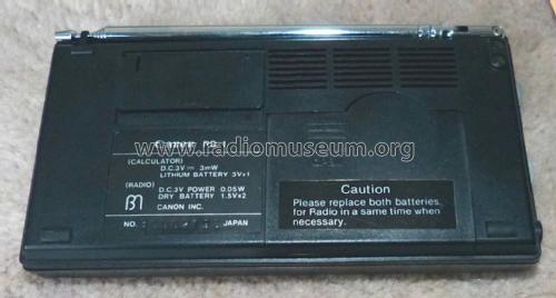 Radio Quartz Calculator RQ-1; Canon Inc.; Tokyo (ID = 1803938) Radio