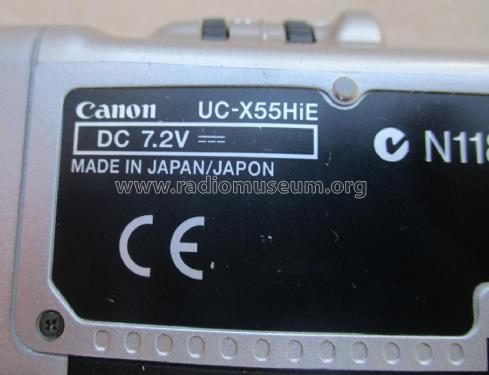 8 mm Video Camcorder UC-X55HiE; Canon Inc.; Tokyo (ID = 3088682) R-Player