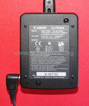 Compact Power Adapter CA-PS100E; Canon Inc.; Tokyo (ID = 3072299) Fuente-Al