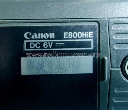 Canovision Hi8 Video Camera Recorder Camcorder E800 Hi E; Canon Inc.; Tokyo (ID = 3105328) R-Player