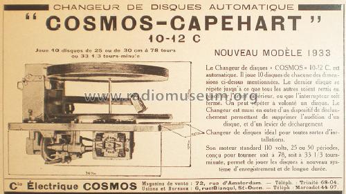 10 with '10-12C' changer ; Capehart Corp.; Fort (ID = 1523801) Reg-Riprod