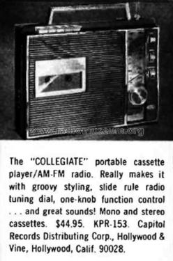 Collegiate KPR-153; Capitol Records (ID = 1989514) Radio