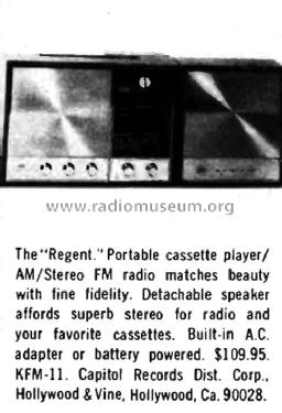 Regent KFM-11; Capitol Records (ID = 1989515) Radio