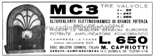 MC3; Capriotti Radio (ID = 1132073) Radio