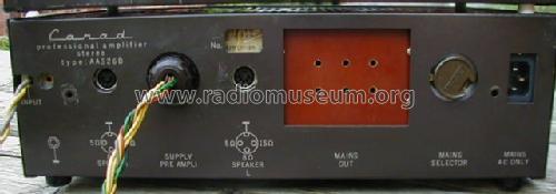 Professional Amplifier Stereo AAS26B; Carad; Kuurne (ID = 476367) Verst/Mix