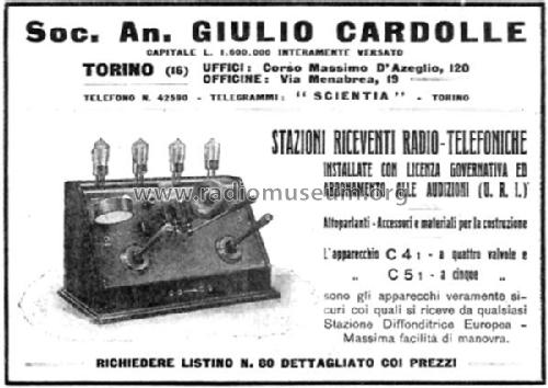 C41; Cardolle, Giulio SA; (ID = 1474401) Radio