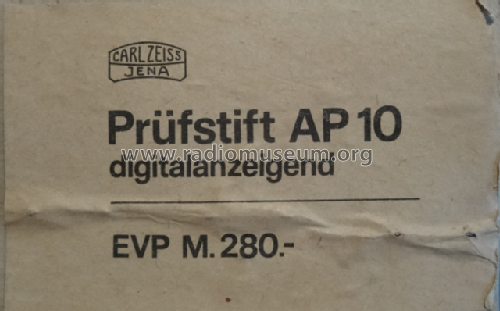 Prüfstift, digitalanzeigend AP1/AP10; Carl Zeiss Jena, VEB (ID = 2287323) Ausrüstung