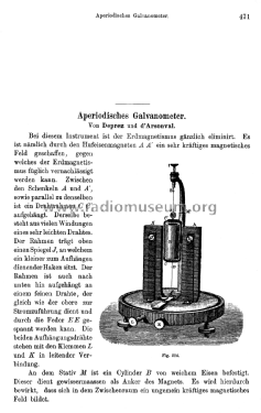 Galvanomètre Deprez-d'Arsonval ; Carpentier, Jules - (ID = 2692757) Equipment