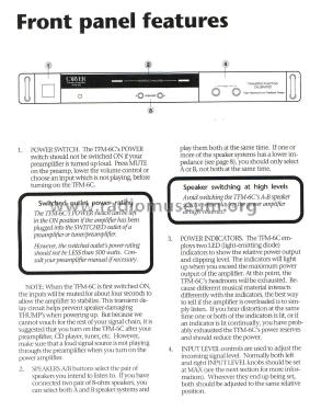 Stereo Power Amplifier TFM-6C; Carver Corporation; (ID = 1953560) Ampl/Mixer