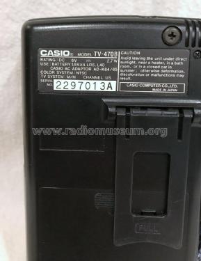 LCD Pocket Color Television TV-470B; CASIO Computer Co., (ID = 2694019) Télévision