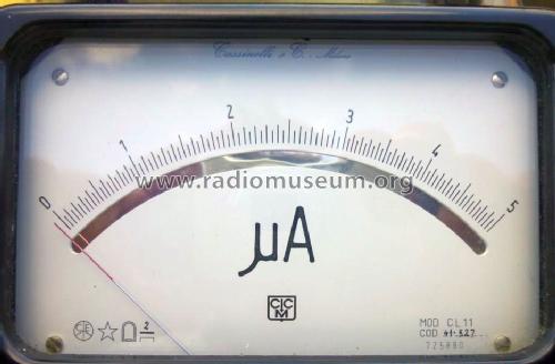 Microammeter CL11; Cassinelli, S.a.s., (ID = 1450061) Equipment