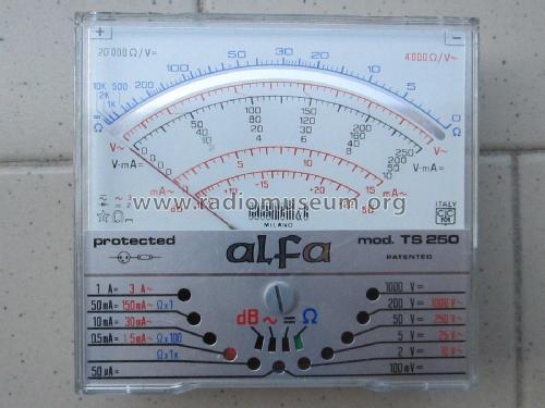 Multimeter alfa TS250; Cassinelli, S.a.s., (ID = 1997370) Ausrüstung