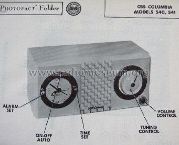 540 ; CBS-Columbia Inc.; (ID = 465923) Radio