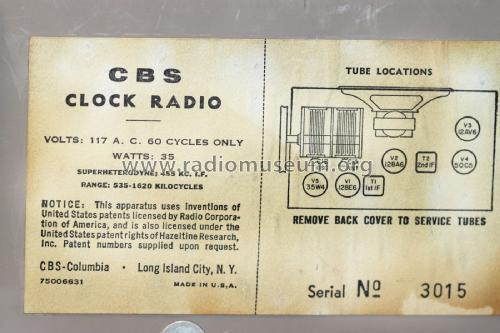 C220 Ch= 656; CBS-Columbia Inc.; (ID = 1969539) Radio