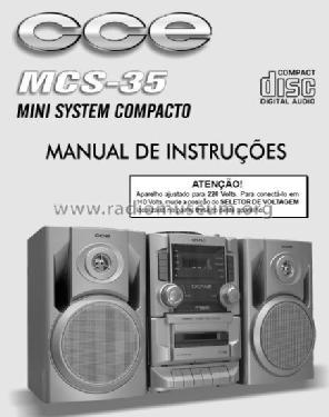 Mini System Compacto MCS35; CCE - Indústria e (ID = 1981863) Radio