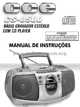 Rádio Gravador Estéreo com CD Player CS-8500; CCE - Indústria e (ID = 1981454) Radio