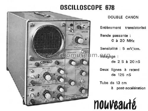 Oscilloscope 678; Centrad; Annecy (ID = 396621) Equipment