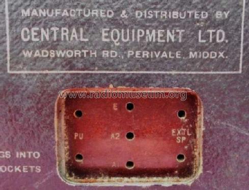 Derwent 1946 model; Central Equipment , (ID = 2109226) Radio