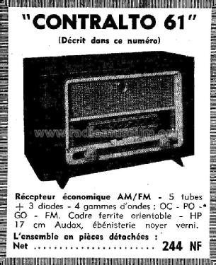 Contralto 61 ; Central-Radio; Paris (ID = 2736712) Radio