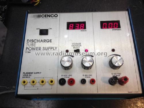 Discharge Tube Power Supply 31384; Central Scientific (ID = 1955006) Equipment