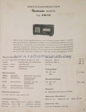 JW53; Centrum-Radio, (ID = 2589552) Radio