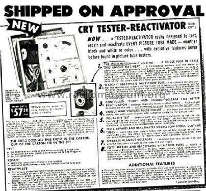 CRT Tester - Reactivator CRT-2; Century Electronics (ID = 1792986) Ausrüstung