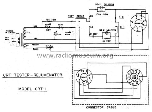 CRT Tester - Rejuvenator CRT-1; Century Electronics (ID = 1793006) Equipment