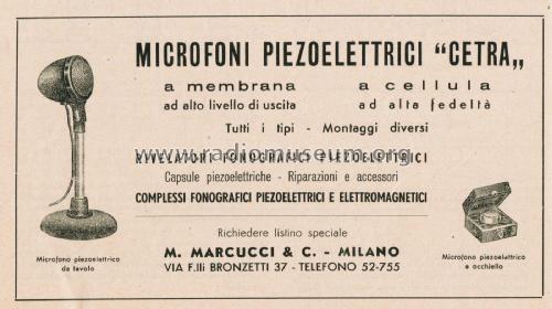 Microfono Piezoelettrico da Occhiello ; Cetra; Torino (ID = 2660969) Microphone/PU