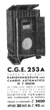 253 A; CGE, Compagnia (ID = 1414444) Radio