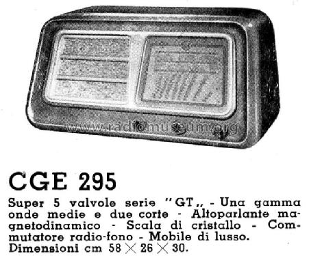 295; CGE, Compagnia (ID = 782997) Radio