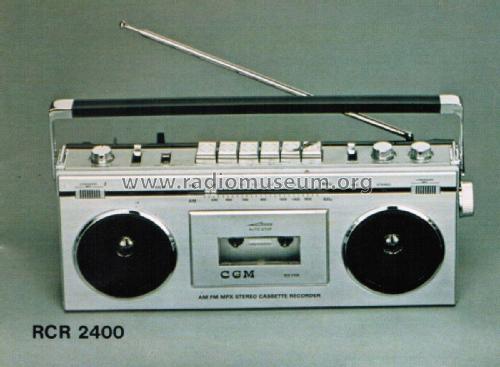 AM/FM/MPX Stereo Cassette Recorder RCR 2400; CGM elettronica; (ID = 2790638) Radio