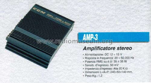 Class A Stereo Mobile Power Amplifier Amplificatore AMP-3; CGM elettronica; (ID = 2719338) Ampl/Mixer