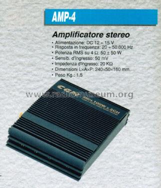 Class A Stereo Mobile Power Amplifier Amplificatore AMP-4; CGM elettronica; (ID = 2719337) Ampl/Mixer