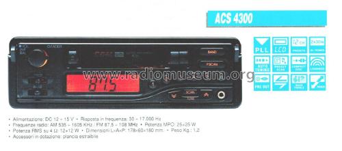 Autoradio ACS 4300; CGM elettronica; (ID = 2874311) Car Radio