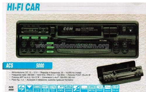 Autoradio ACS 5000; CGM elettronica; (ID = 2730153) Car Radio