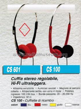 Cuffia Stereo Regolabile CS 601; CGM elettronica; (ID = 2910000) Speaker-P