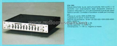 Equalizzatore Slim Amplificatore per Auto ESA 390; CGM elettronica; (ID = 2791342) Ampl/Mixer