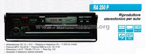 Extra Mobil Sound Creation RA 250P; CGM elettronica; (ID = 2789795) R-Player