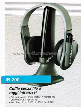 Infrared - Cuffia a Raggi Infrarossi IR 200 - CSR 1; CGM elettronica; (ID = 2909970) Speaker-P