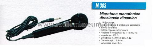 Microfono Direzionale Dinamico M 303; CGM elettronica; (ID = 2910004) Microphone/PU